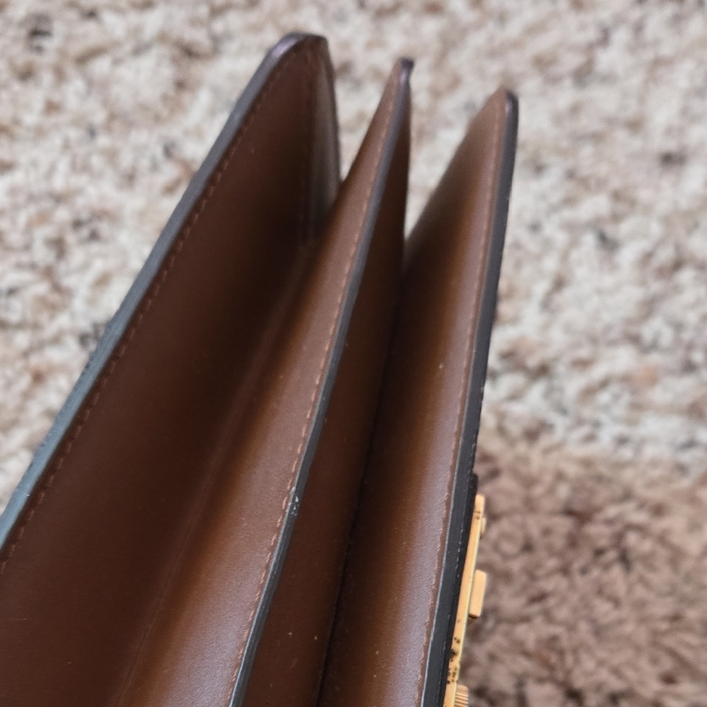 LV Brown Clutch with Gold Hardware - Picture 6 of 13
